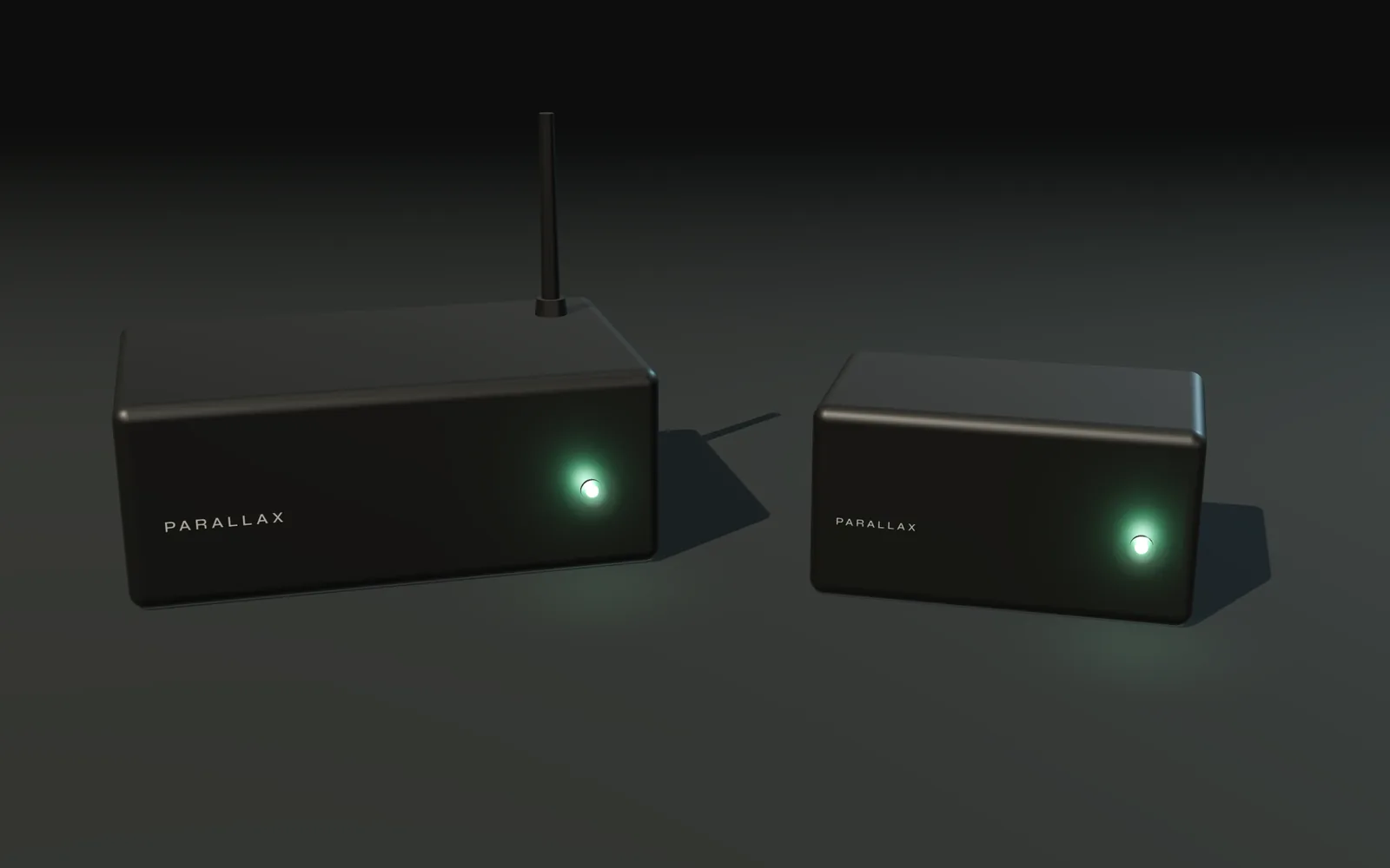 Illustration of a Sentinel gateway with antenna and a tower side by side